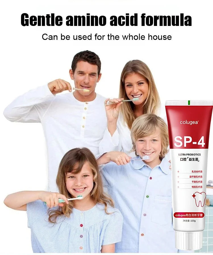 🦷 SP4 Ultra Whitening Probiotic Toothpaste – Fresh & Clean Oral Care