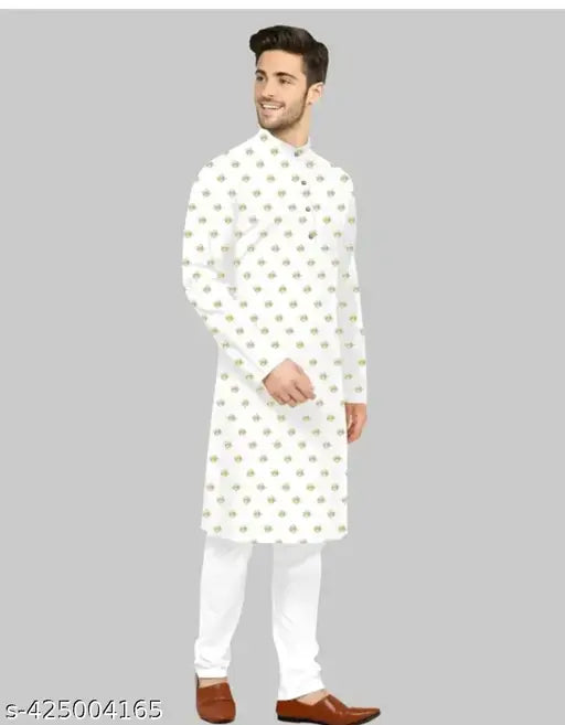 Men's Printed Kurta Only Kurta