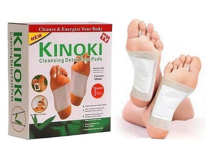 Kinoki Detox Foot Pads – Natural Foot Pain Relief Patches (10 Pack)