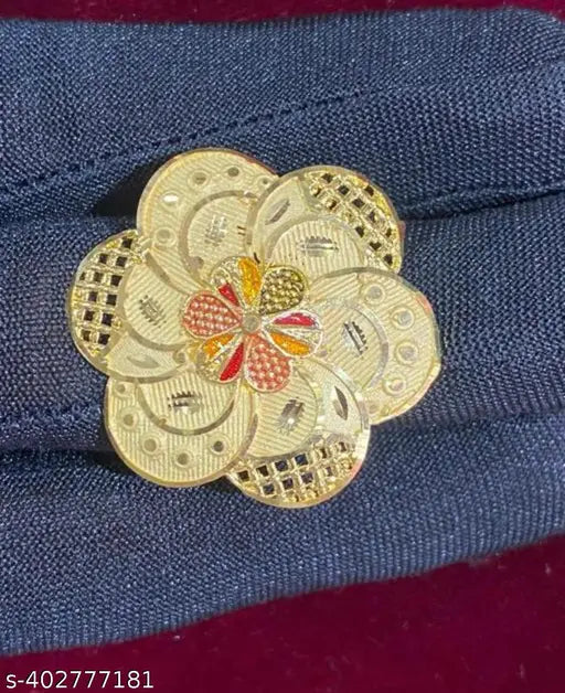 ONE GRAM GOLD PLATED JODHA RING