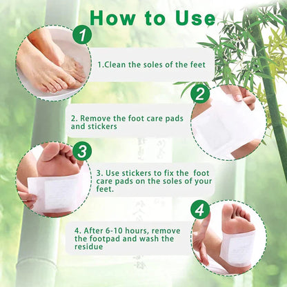 Kinoki Detox Foot Pads – Natural Foot Pain Relief Patches (10 Pack)