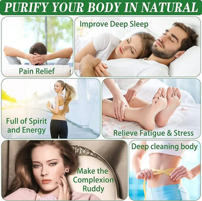 Kinoki Detox Foot Pads – Natural Foot Pain Relief Patches (10 Pack)