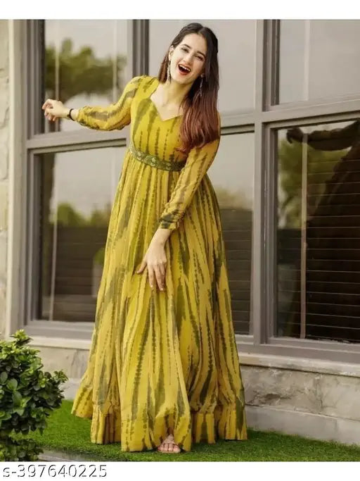 yellow forest gown