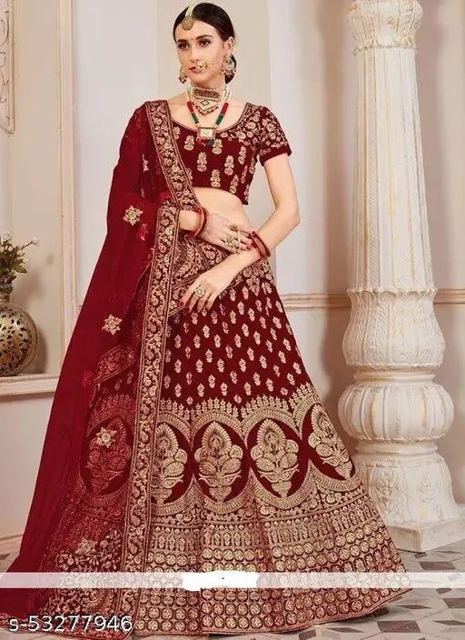 Krishna Fashion's Womens Lehenga Choli With Dupata
