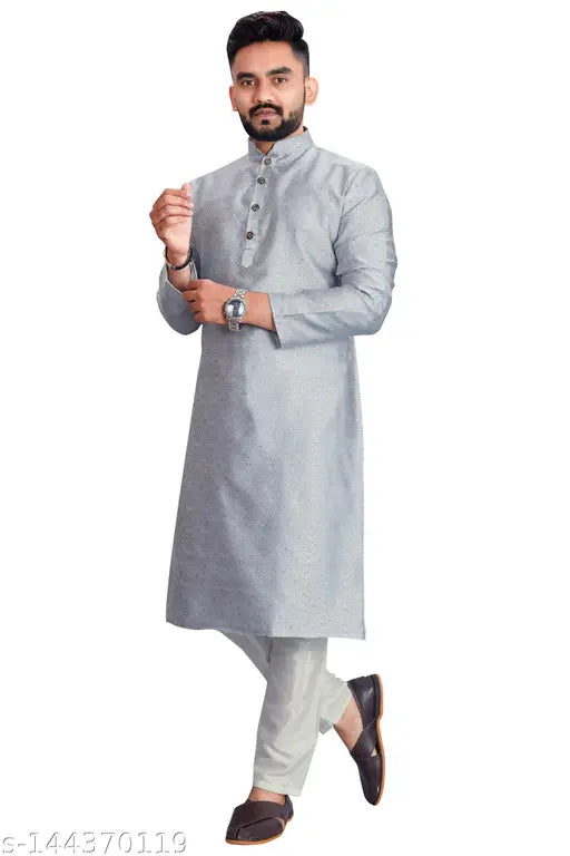Jacquard Kurta Pajamas Set For Man Kurta Sets