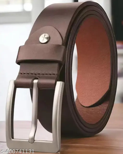 Belts For Men 100 % Genuine Leather Buckle Belts - Stylish & Durable | Brown Leather Belt